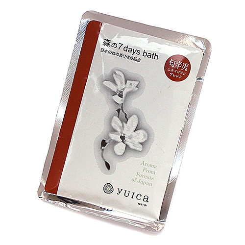yuica　森の7days bath（日本産森のアロマの入浴剤）/ニオイコブシブレンド