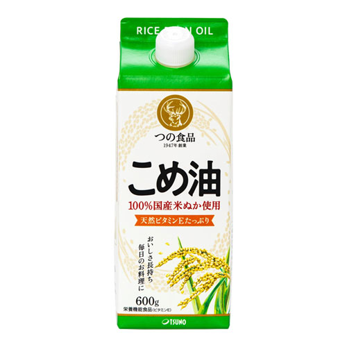 つの食品 こめ油(紙パック 600g) 100国産米ぬか使用