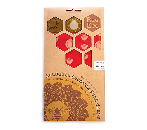 Bee Eco Wrap ビーエコラップ(みつろうラップ) M/Lセット